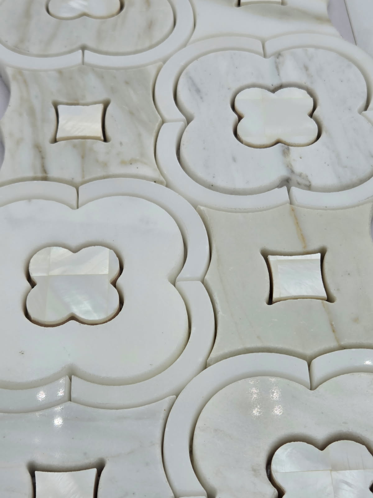 Industry Tile Natural Stone & MOP Waterjet Mosaic ( 5 pc per case) 2548